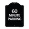 Signmission 60 Minute Parking Heavy-Gauge Aluminum Architectural Sign, 24" x 18", BW-1824-24367 A-DES-BW-1824-24367 - alternate 1